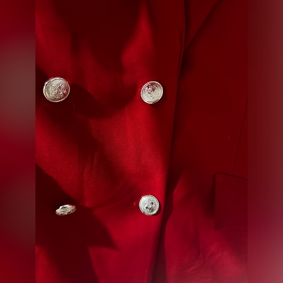 BOOHOO JERSEY KNIT DOUBLE BREASTED BLAZER - Picture 4 of 8